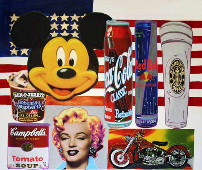 Usa Icons (Large) by Steve Kaufman