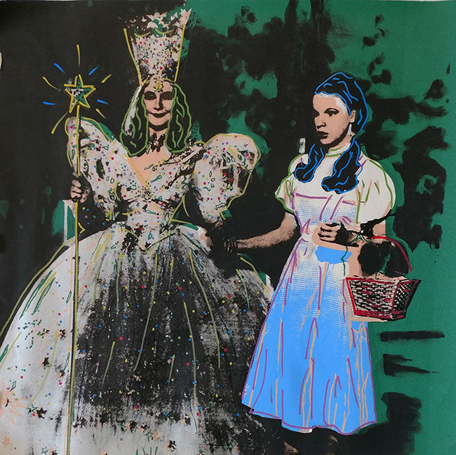 Wizard of Oz by Steve Kaufman, 2001 mixed media on canvas, hand embellishe