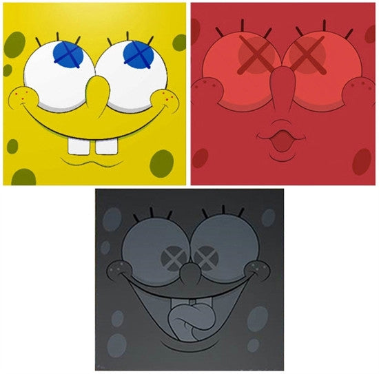 Kawsbob (Red, Yellow, and Black) by Kaws by Artists Misc., 2011 silkscreen