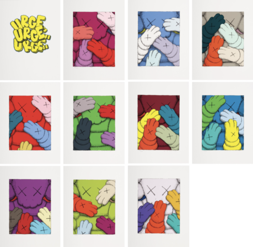 Urge (Set of 10) by Kaws by Artists Misc., 2020 screen print