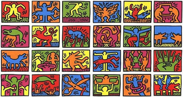 Retrospect by Keith Haring, 1989 silkscreen