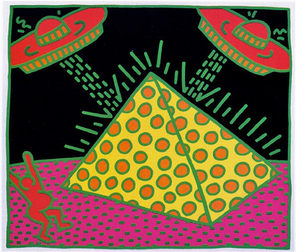 Fertility #2 from Fertility Suite) by Keith Haring, 1983 silkscreen in colors