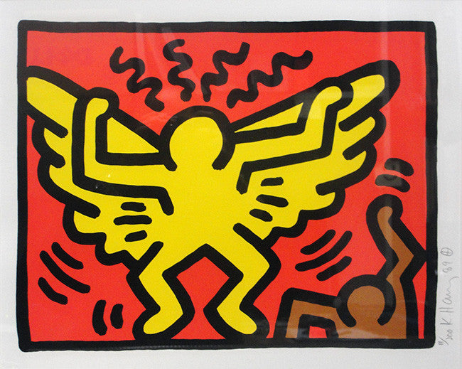 Pop Shop IV (1) by Keith Haring, 1989 silkscreen