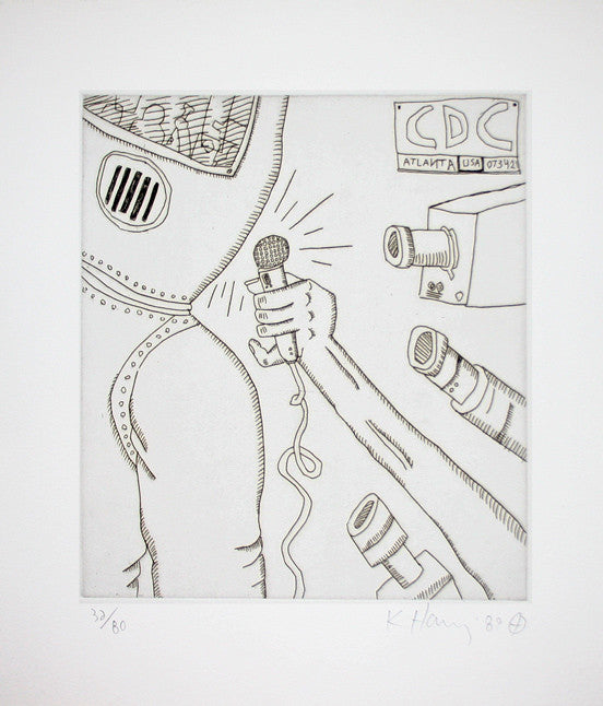 The Valley Series 1 by Keith Haring, 1989 etching