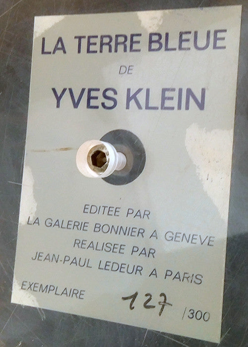 Globe Terrestre Bleu (Blue Earth) RP7 by Yves Klein by Artists Misc., 1957 pigment and synthetic resin on plaster