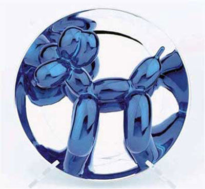 Balloon Dog (Blue) by Jeff Koons, 2002 metallic porcelain multiple
