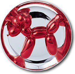 Balloon Dog (Red) by Jeff Koons, 2002 metallic porcelain multiple
