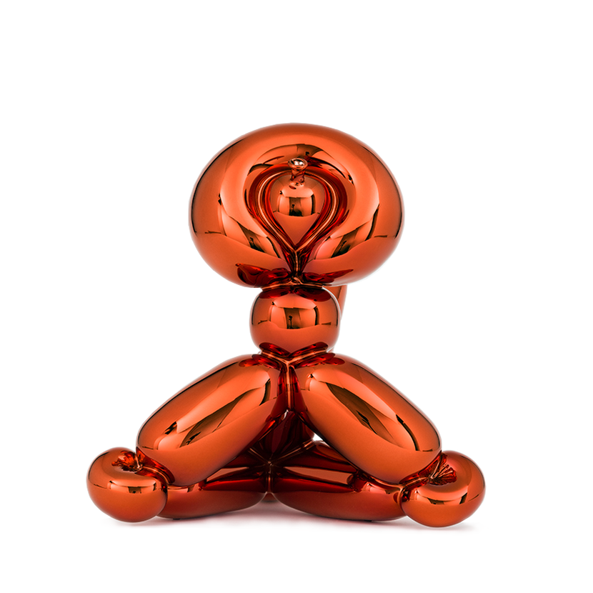 Balloon Monkey (Orange) by Jeff Koons, 2017 porcelain
