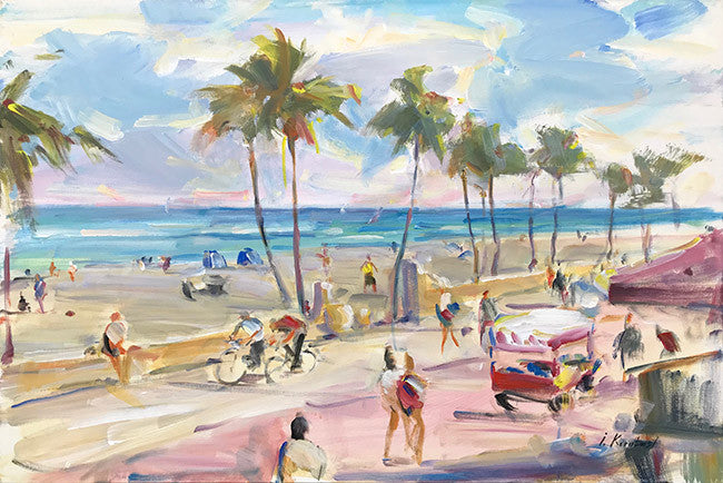 Hollywood Beach at Summer by Igor Korotash, 2018 oil on canvas