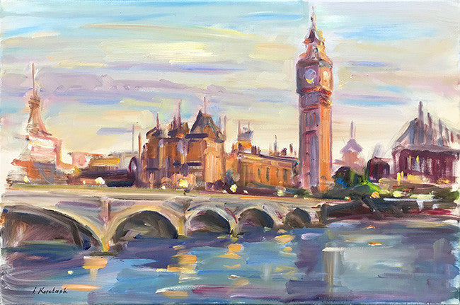 London by Igor Korotash, 2018 oil on canvas