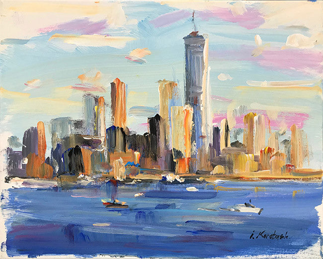 New York City II by Igor Korotash, 2018 acrylic on canvas