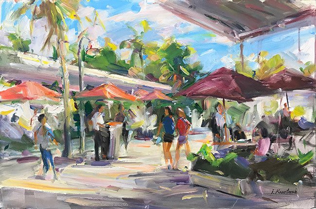 South Beach at Summer by Igor Korotash, 2018 oil on canvas