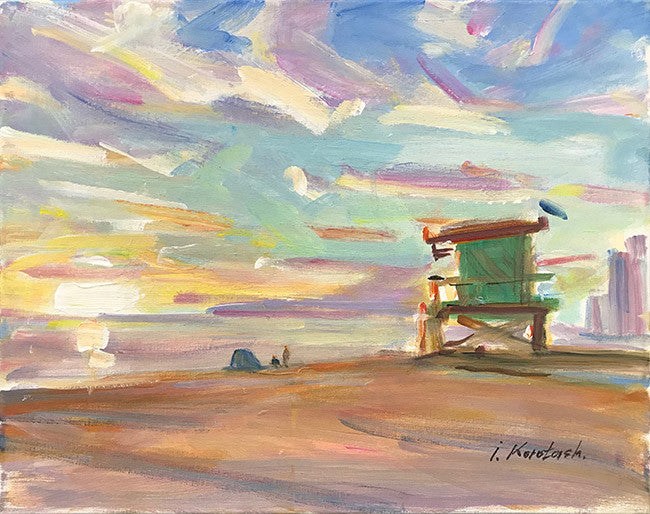Sunset by Igor Korotash, 2018 acrylic on canvas