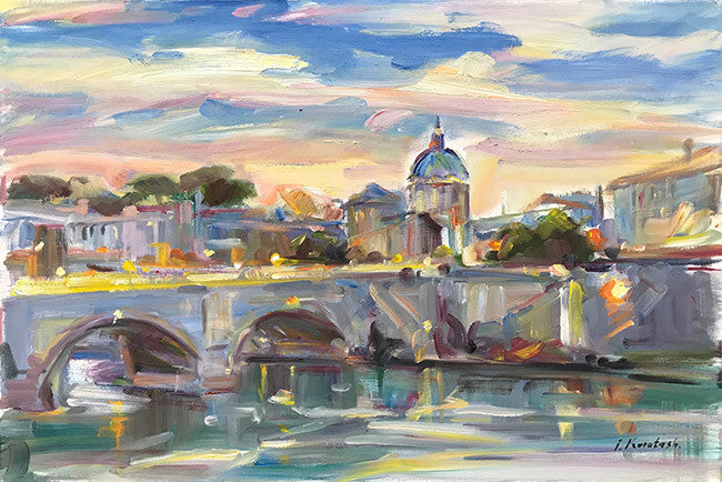 The Magic City by Igor Korotash, 2018 oil on canvas