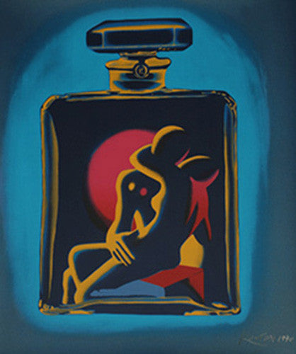 Kostabi #5 (Aqua) by Mark Kostabi
