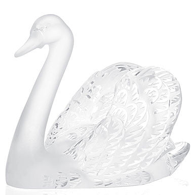 Swan Head Up by Lalique, crystal