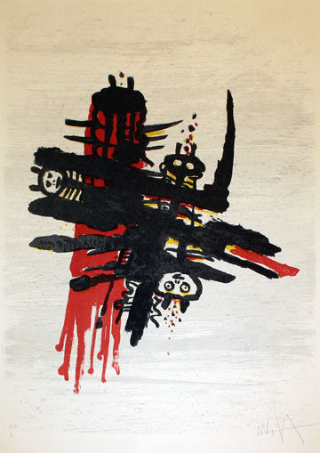 Orsa Maggiore # 7506 by Wifredo Lam, 1975 lithograph