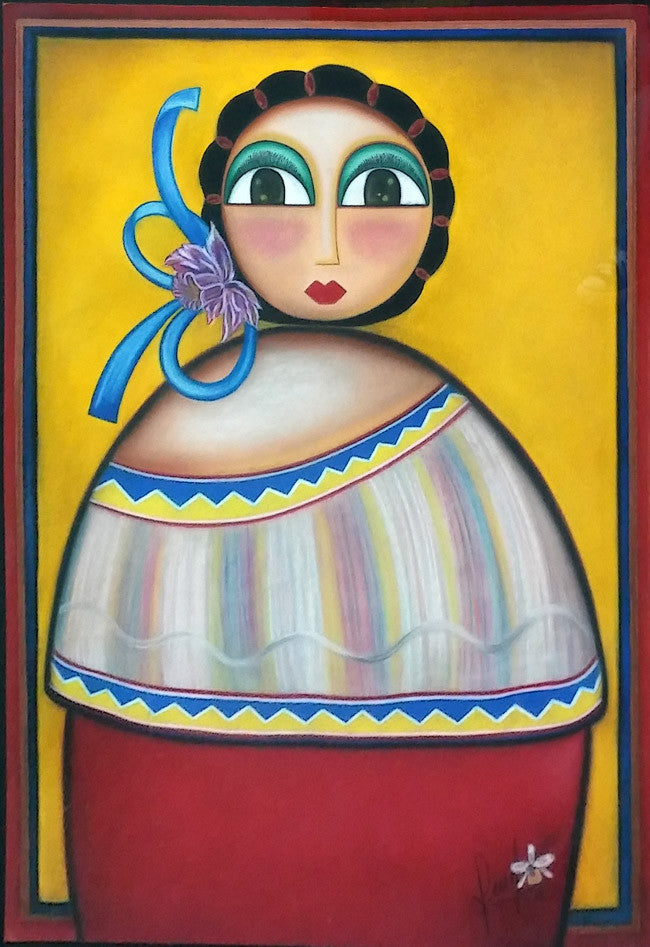 Colombiana by Diana Latorre, 2015 pastel on paper