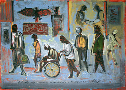 A Partido Sod Estrandas Propagandas by Pedro Lazaro, 2004 acrylic on paper