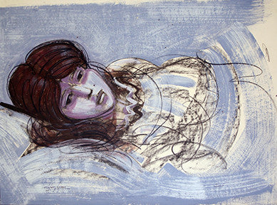 Girl by Pedro Lazaro, 2006 mixed media on paper