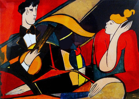 Serenade by Linda Le Kinff, 1994 serigraph