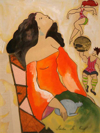Spectacles by Linda Le Kinff, mixed media
