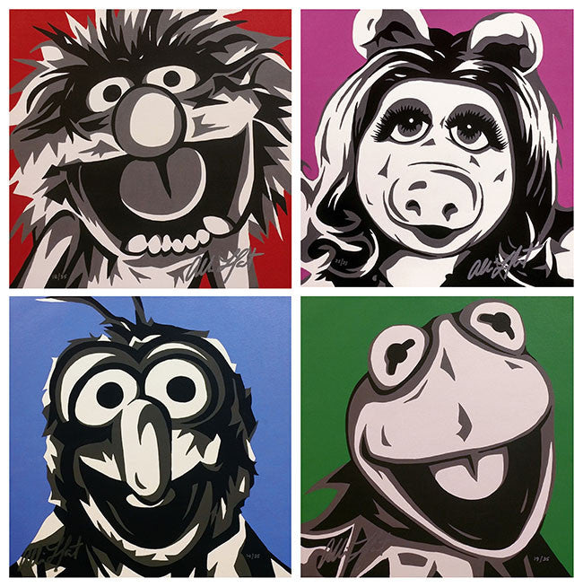Muppets Quad by Allison Lefcort by Artists Misc., giclee on canvas