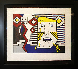 American Indian Theme V by Roy Lichtenstein, 1980 woodcut