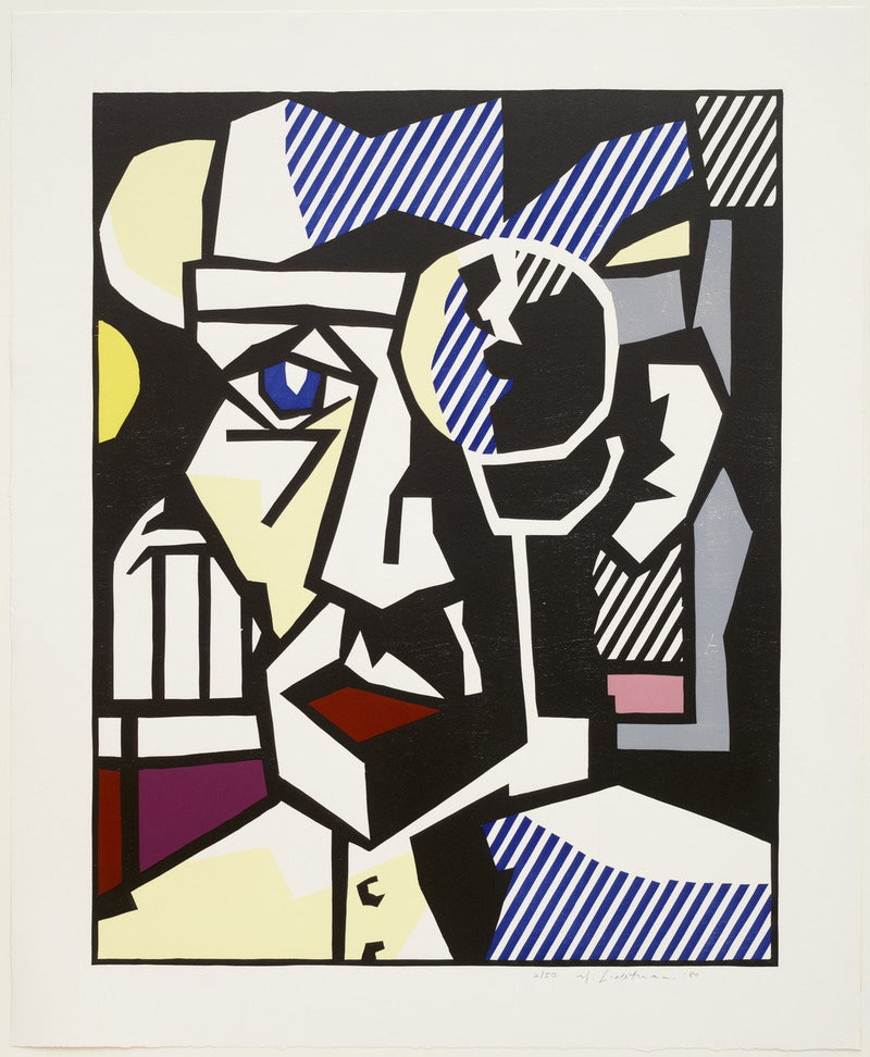 Dr. Waldmann by Roy Lichtenstein, 1980 woodcut with embossing in colors