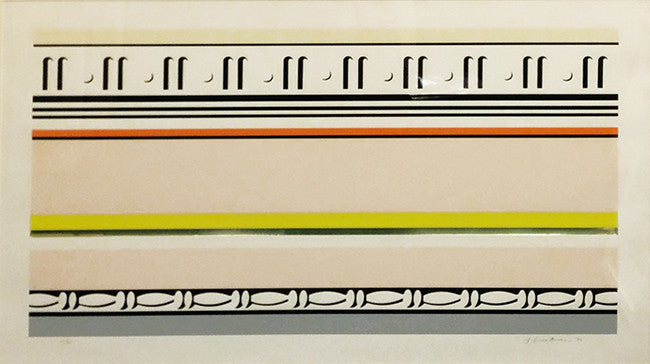 Entablature VIII by Roy Lichtenstein, 1976 color screenprint, litho, collage, and embossing