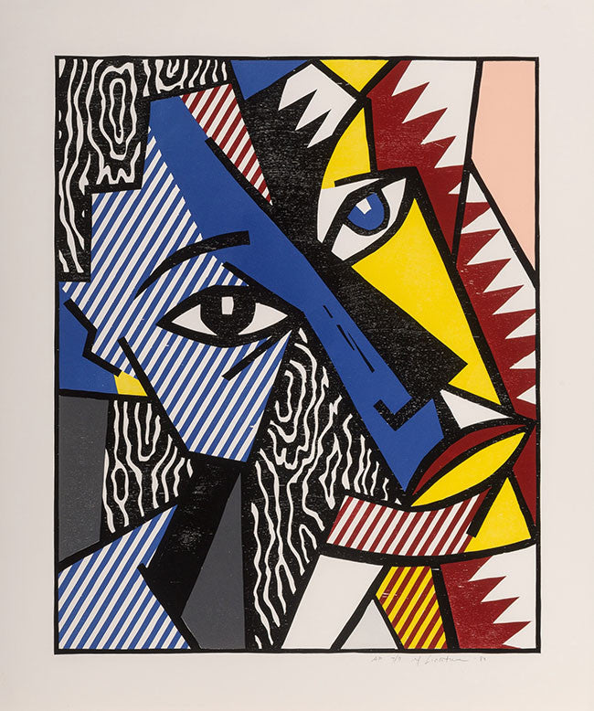 Head by Roy Lichtenstein, 1980 woodcut