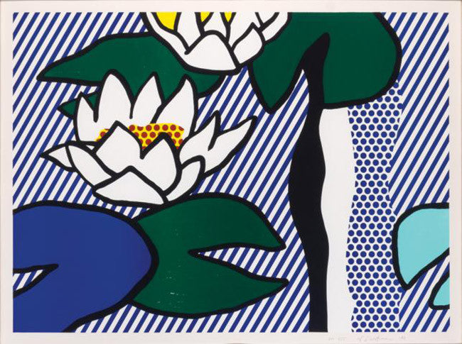 Les Nympheas by Roy Lichtenstein, 1993 screen print