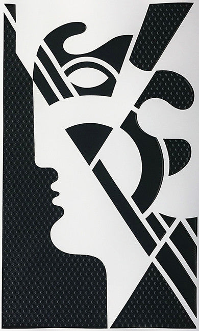 Modern Head #5 by Roy Lichtenstein, 1970 embossed graphite with die-cut paper overlay