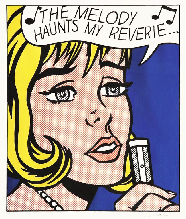 Reverie by Roy Lichtenstein, screen print on paper date : 1965