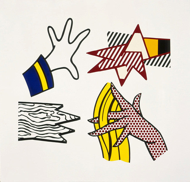 Study of Hands (Corlett 191) by Roy Lichtenstein — detail 2