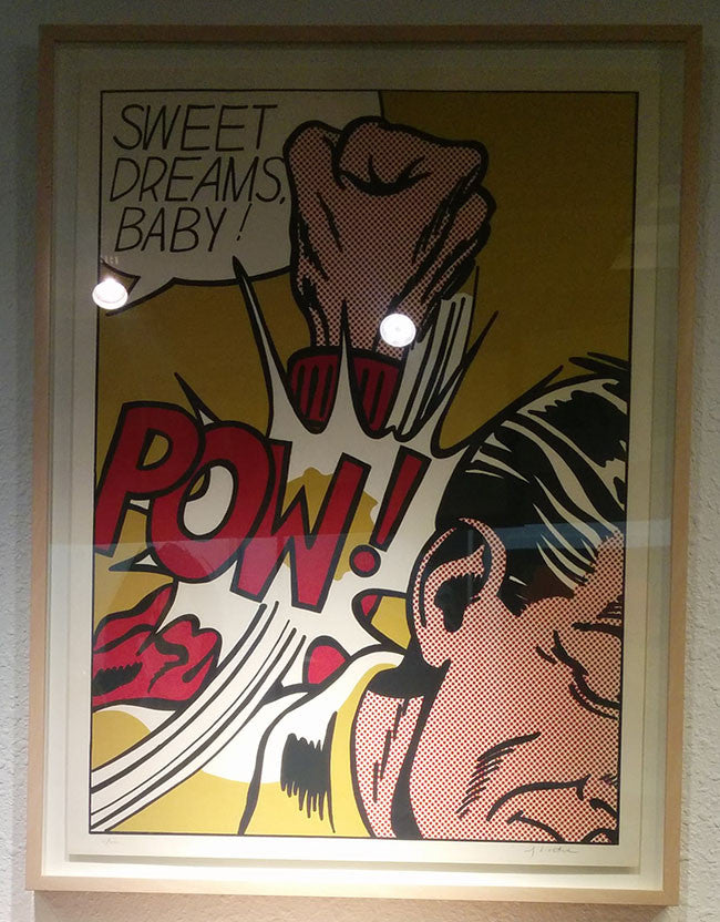 Sweet Dreams Baby! by Roy Lichtenstein, 1965 screenprint, on heavy, smooth, white wove pape — detail 2