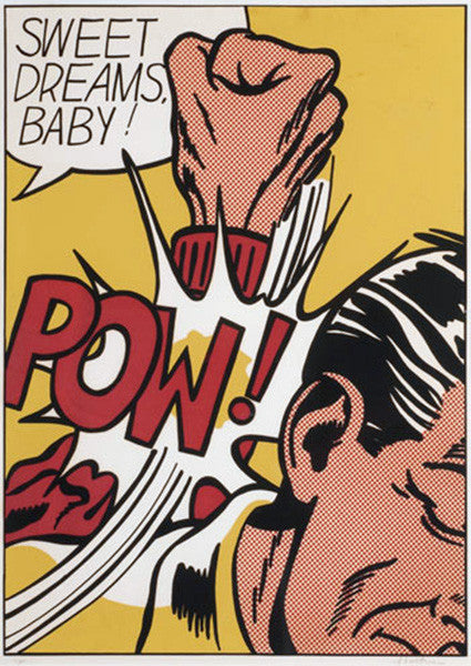Sweet Dreams Baby! by Roy Lichtenstein, 1965 screenprint, on heavy, smooth, white wove pape