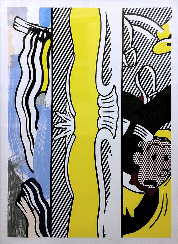 Two Paintings: Dagwood by Roy Lichtenstein, 1984 woodcut & lithograph