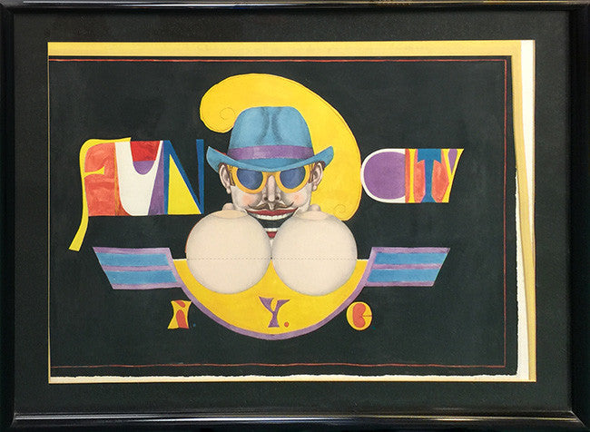 Fun City by Richard Lindner, 1969 lithograph
