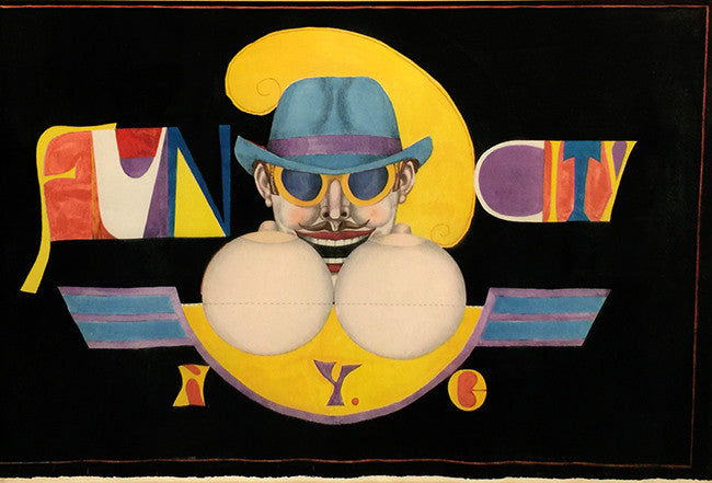 Fun City by Richard Lindner, 1969 lithograph — detail 2