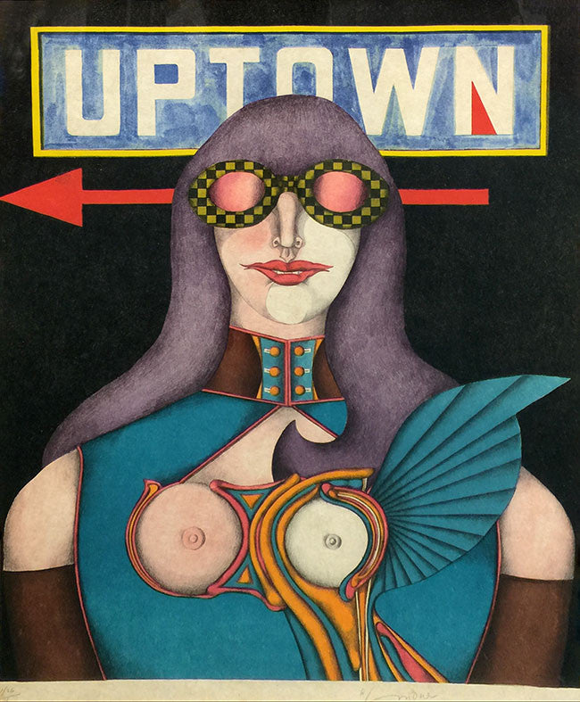 Uptown by Richard Lindner, 1969 lithograph