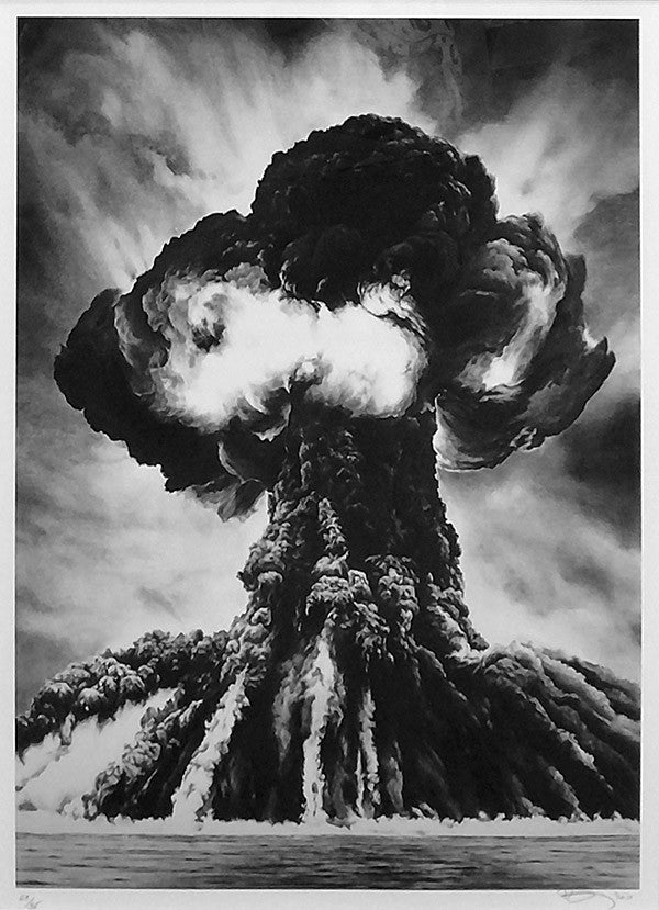 Russian Bomb (Semipalatinst) by Robert Longo, 2011 digital print on wove paper
