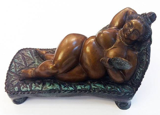 Reclining Nude by Bruno Luna by Artists Misc., bronze