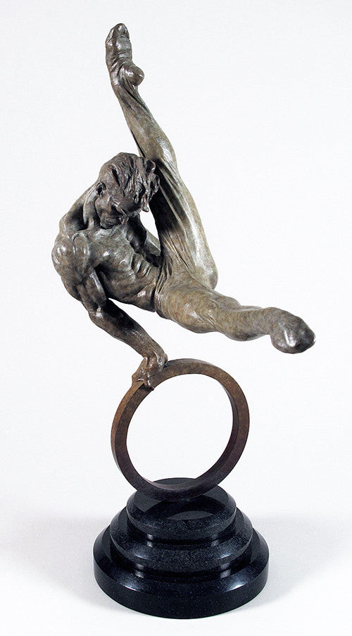 Gymnast, Third Life by Richard Macdonald, 1995 bronze