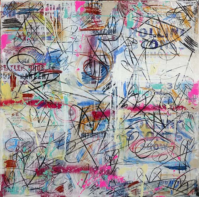 If You Can See Me Now by Tiago Magro by Artists Misc., 2017 acrylic on canvas