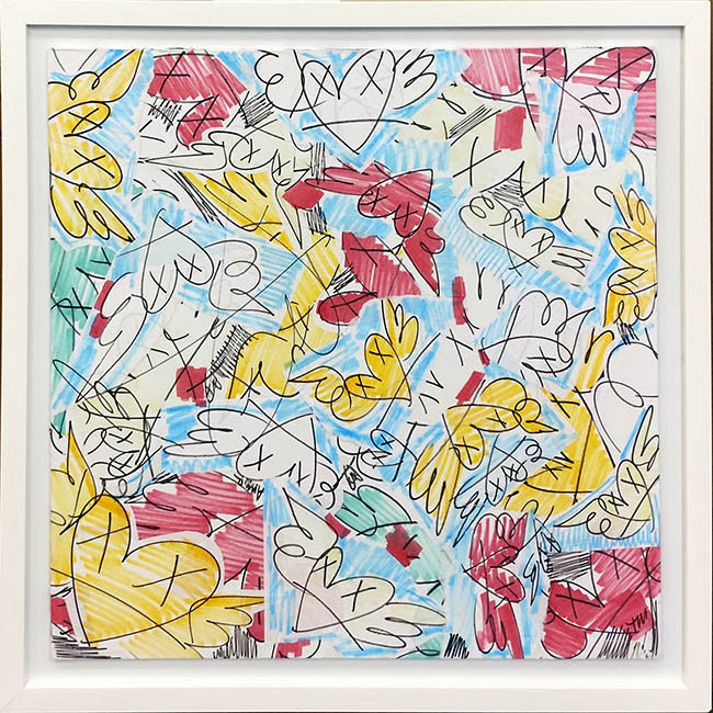Rise Above by Tiago Magro, 2017 acrylic on board