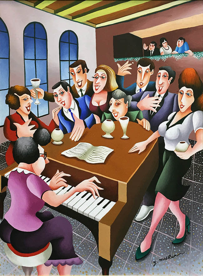 Piano Master by Yuval Mahler by Artists Misc., acrylic on canvas
