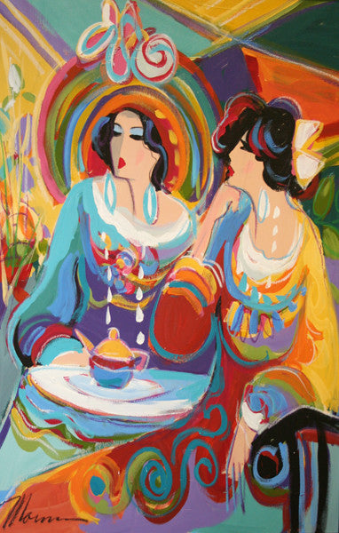 Parisian Ladies by Isaac Maimon, oil on canva