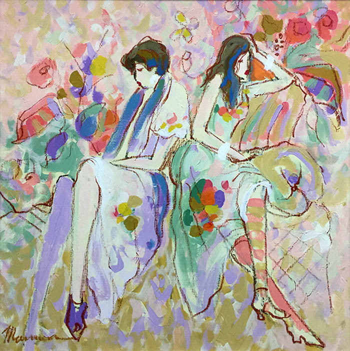 Untitled by Isaac Maimon, oil on canvas — detail 3