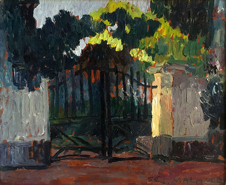 Gateway to the Entry by Jose Malanca by Artists Misc., oil on board — detail 2